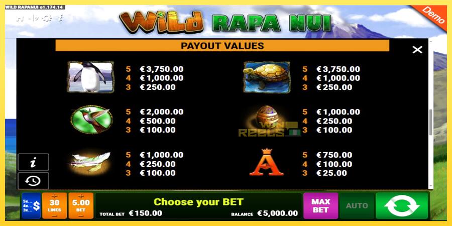 Afbeelding 3 speelautomaat Wild Rapa Nui