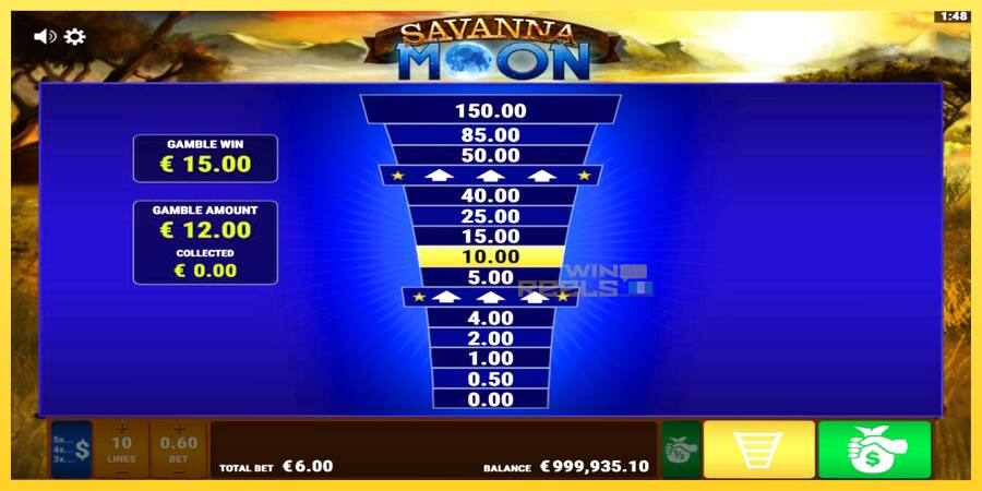 Afbeelding 4 speelautomaat Savanna Moon