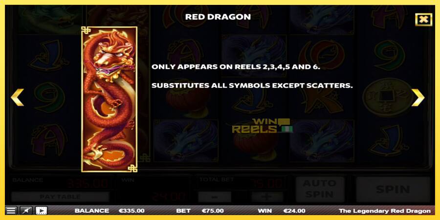 Afbeelding 5 speelautomaat The Legendary Red Dragon