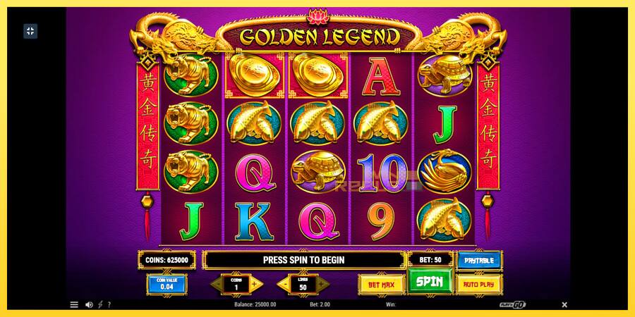 Afbeelding 1 speelautomaat Golden Legend