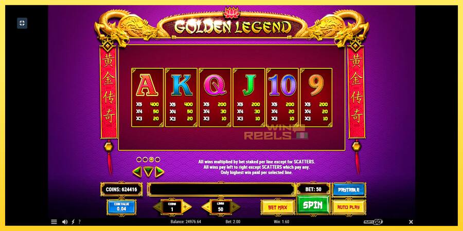 Afbeelding 6 speelautomaat Golden Legend