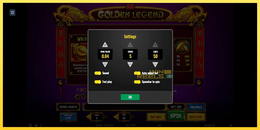 Afbeelding 8 speelautomaat Golden Legend