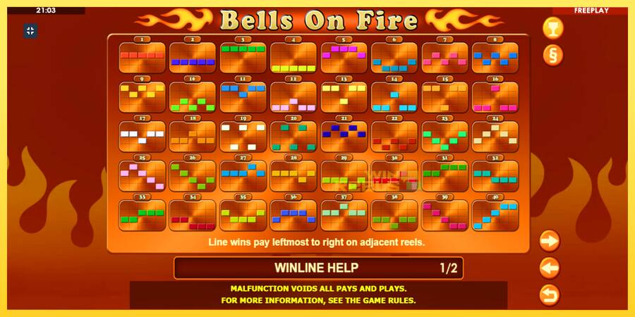 Afbeelding 9 speelautomaat Bells on Fire