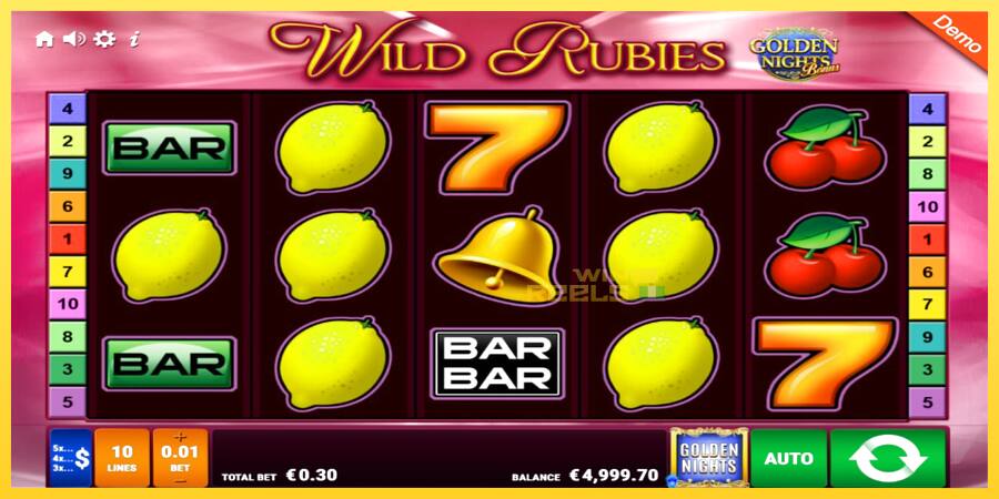 Afbeelding 2 speelautomaat Wild Rubies Golden Nights