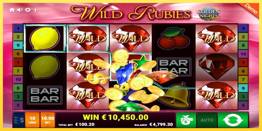 Afbeelding 3 speelautomaat Wild Rubies Golden Nights