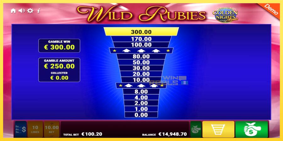 Afbeelding 8 speelautomaat Wild Rubies Golden Nights