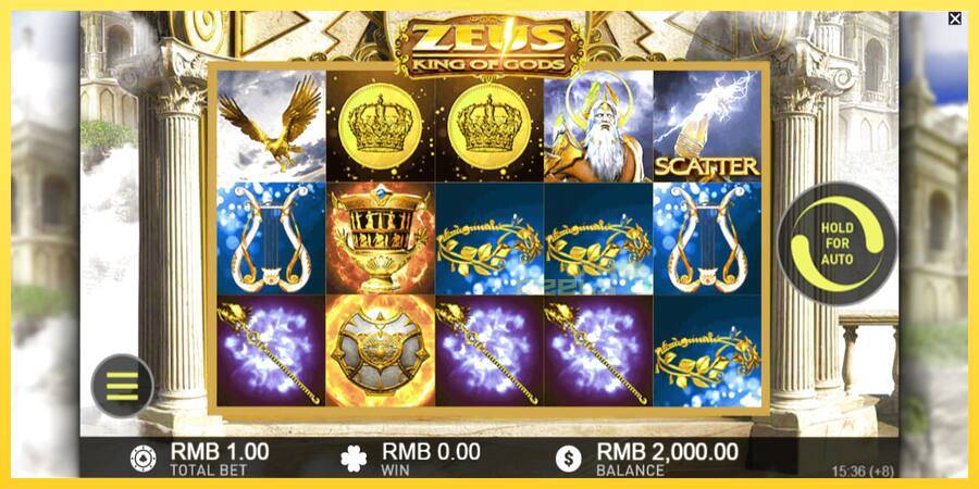 Afbeelding 2 speelautomaat Zeus King of Gods