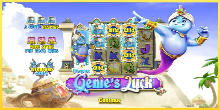 Afbeelding 1 speelautomaat Genie’s Luck