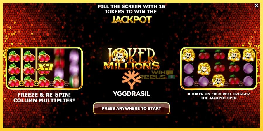 Afbeelding 1 speelautomaat Joker Millions