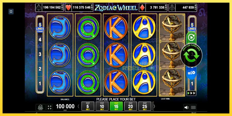 Afbeelding 1 speelautomaat Zodiac Wheel