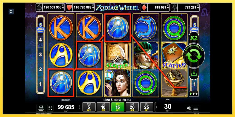 Afbeelding 4 speelautomaat Zodiac Wheel