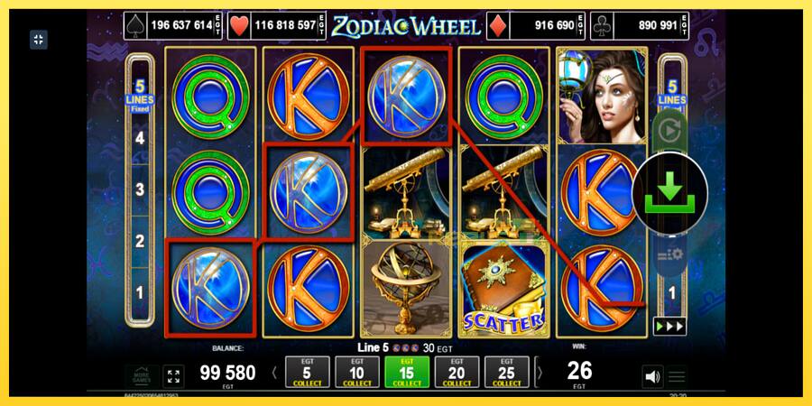 Afbeelding 5 speelautomaat Zodiac Wheel