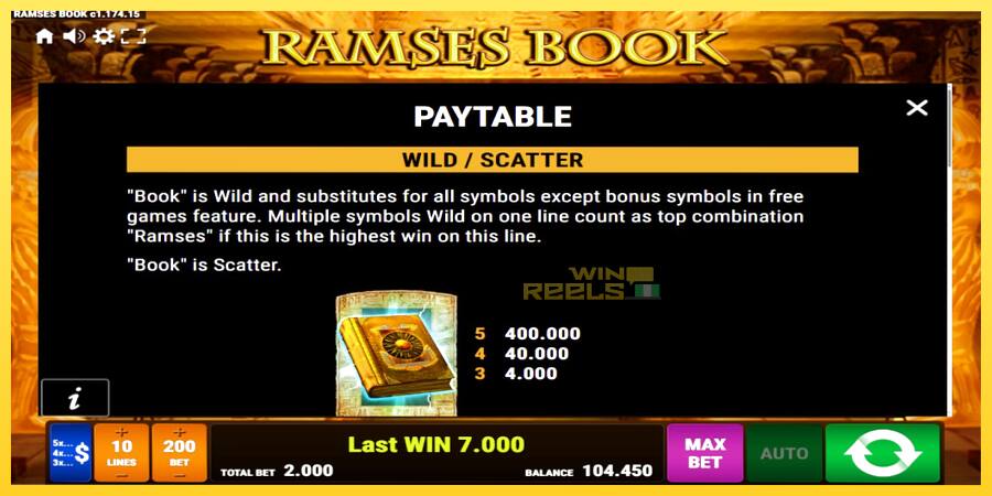 Afbeelding 5 speelautomaat Ramses Book