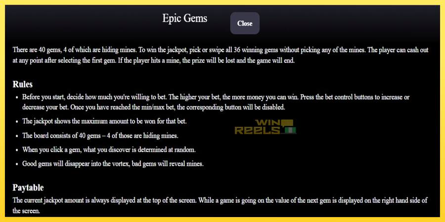 Afbeelding 4 speelautomaat Epic Gems