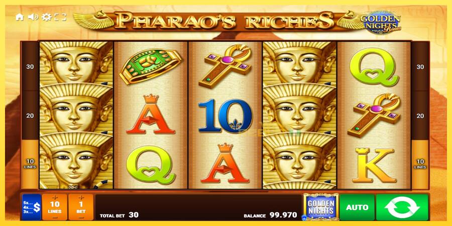 Afbeelding 2 speelautomaat Pharaos Riches Golden Nights