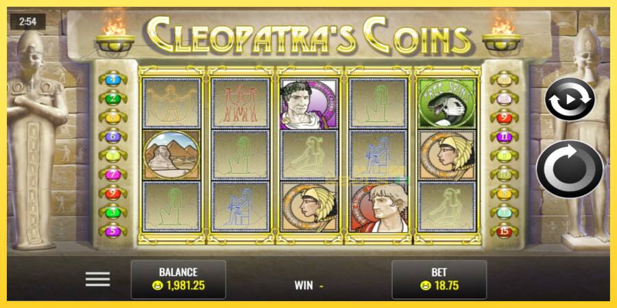 Afbeelding 1 speelautomaat Cleopatra’s Coins