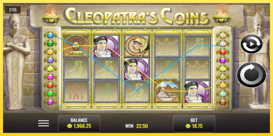 Afbeelding 2 speelautomaat Cleopatra’s Coins