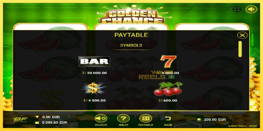 Afbeelding 3 speelautomaat Golden Chance