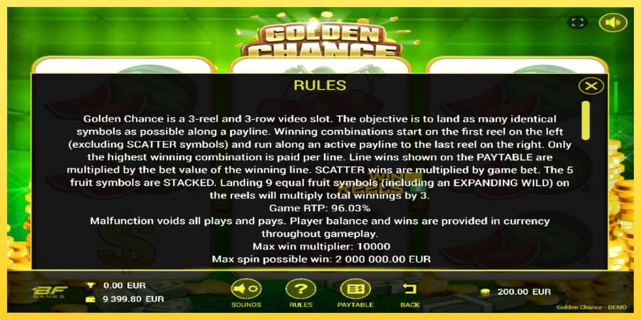 Afbeelding 5 speelautomaat Golden Chance