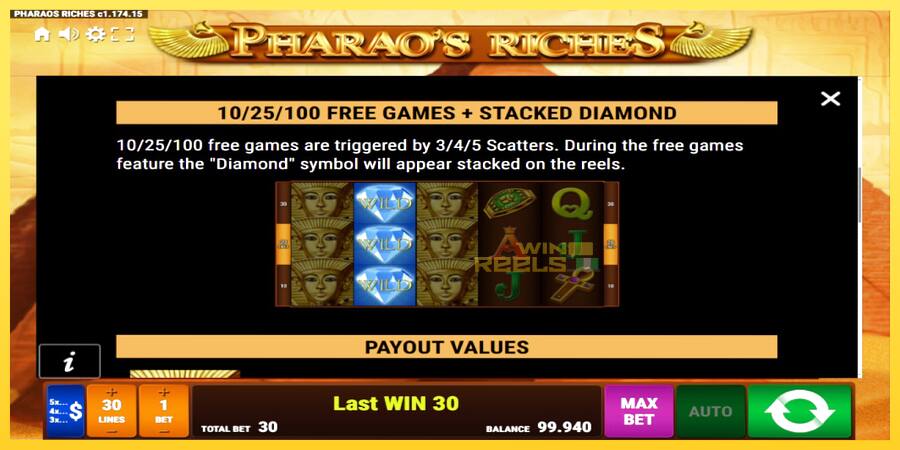 Afbeelding 6 speelautomaat Pharaos Riches