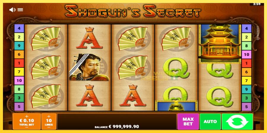 Afbeelding 1 speelautomaat Shoguns Secret