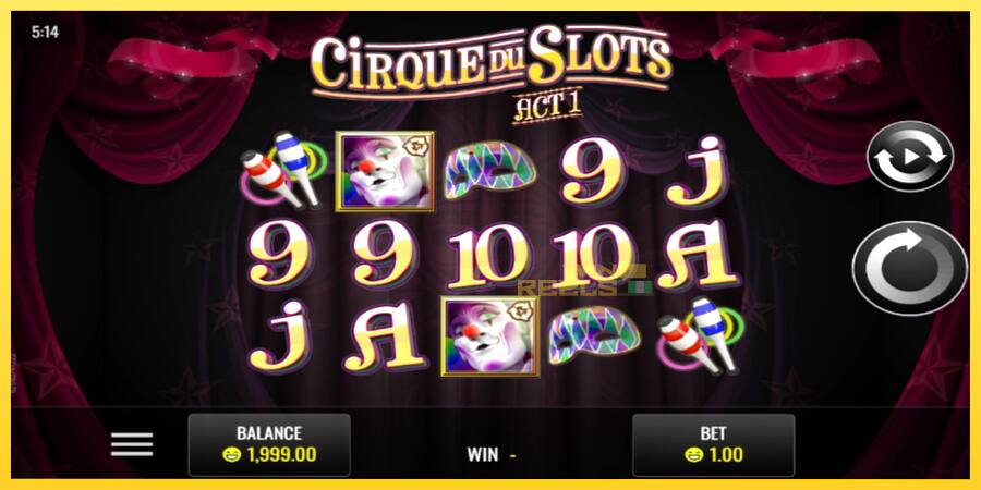 Afbeelding 1 speelautomaat Cirque du Slots