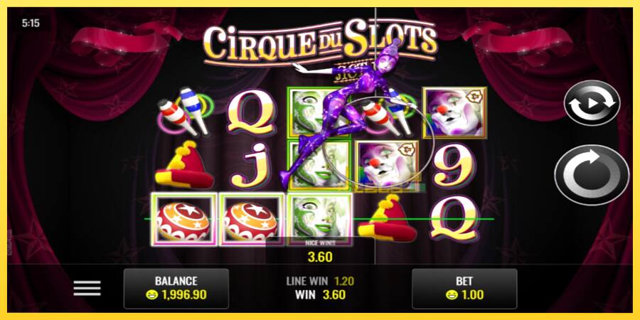 Afbeelding 2 speelautomaat Cirque du Slots