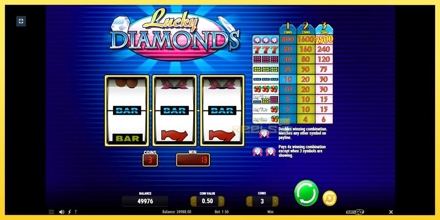 Afbeelding 2 speelautomaat Lucky Diamonds