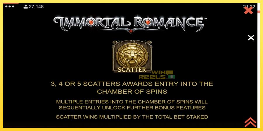 Afbeelding 5 speelautomaat Immortal Romance