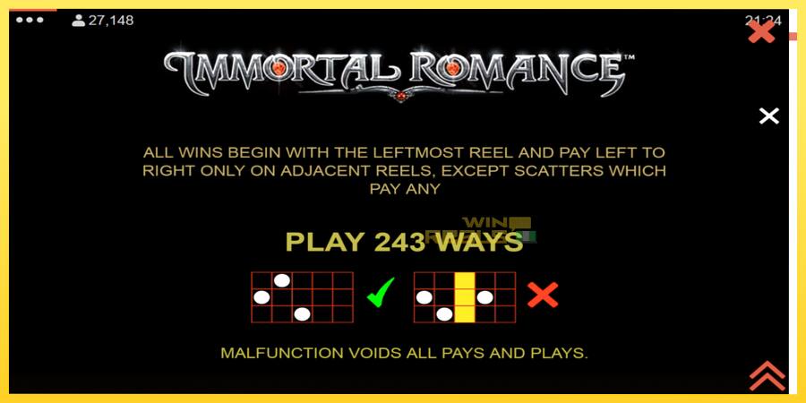 Afbeelding 7 speelautomaat Immortal Romance