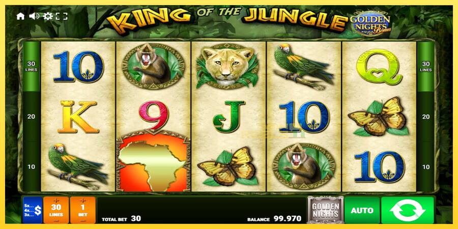 Afbeelding 1 speelautomaat King of the Jungle Golden Nights