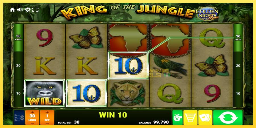 Afbeelding 2 speelautomaat King of the Jungle Golden Nights