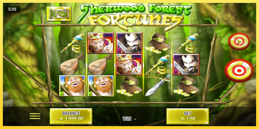 Afbeelding 1 speelautomaat Sherwood Forest Fortunes