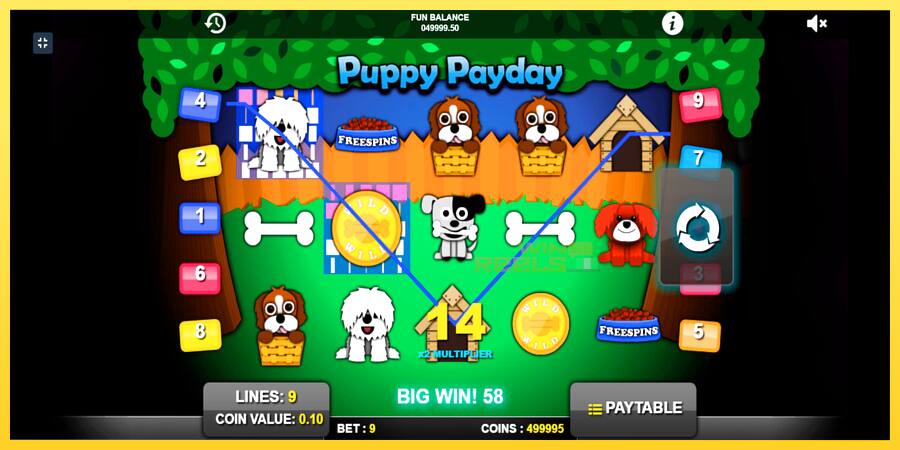 Afbeelding 2 speelautomaat Puppy Payday