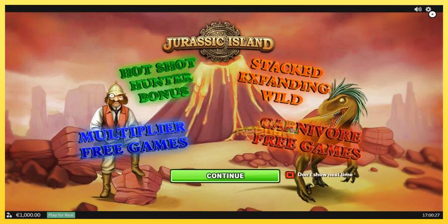 Afbeelding 1 speelautomaat Jurassic Island