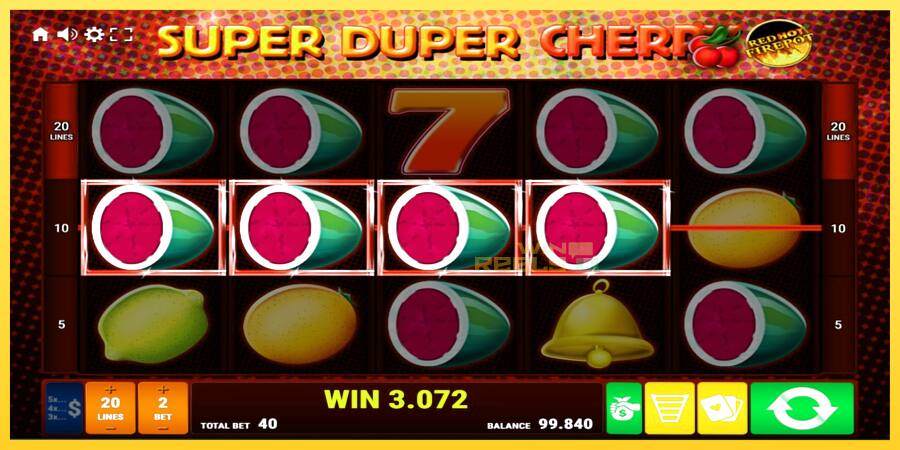 Afbeelding 2 speelautomaat Super Duper Cherry Red Hot Firepot