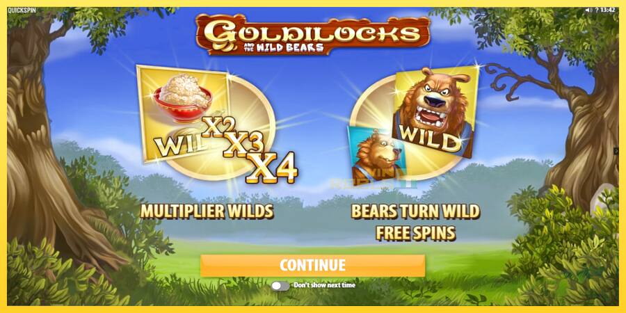 Afbeelding 1 speelautomaat Goldilocks and the Wild Bears