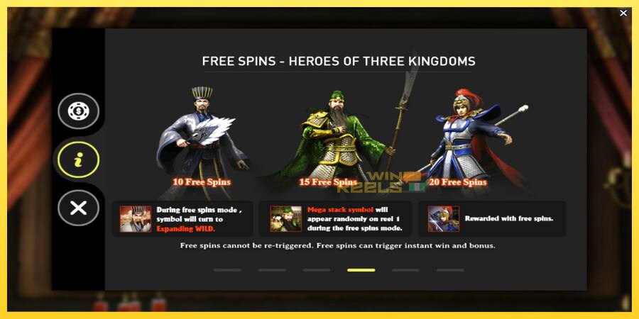 Afbeelding 7 speelautomaat Three Kingdoms