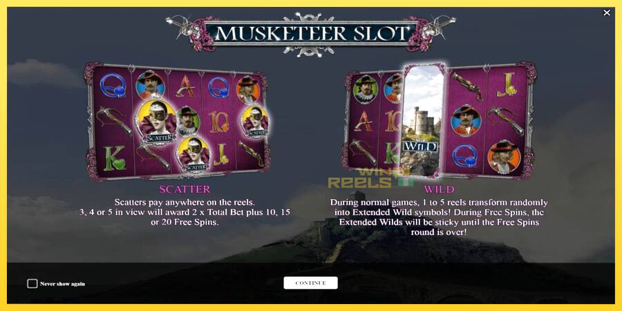 Afbeelding 1 speelautomaat Musketeer Slot