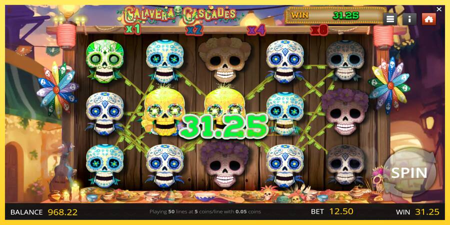 Afbeelding 2 speelautomaat Calavera Cascades