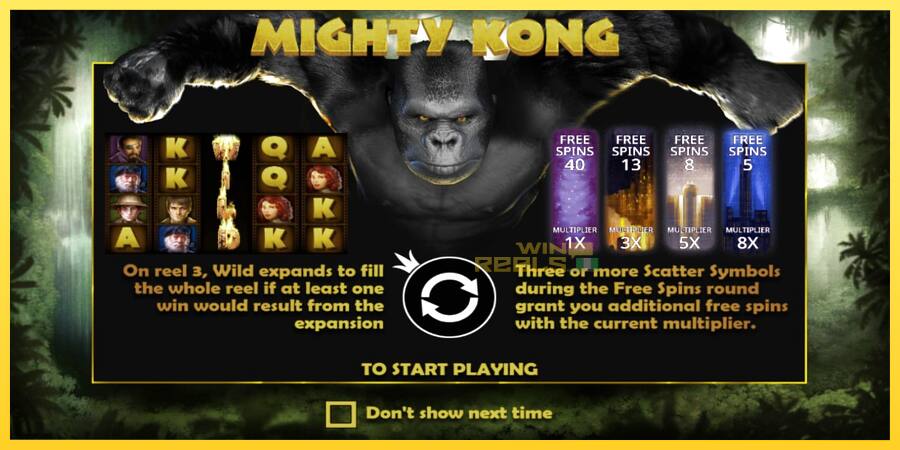 Afbeelding 1 speelautomaat Mighty Kong