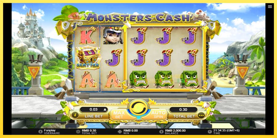 Afbeelding 2 speelautomaat Monsters Cash