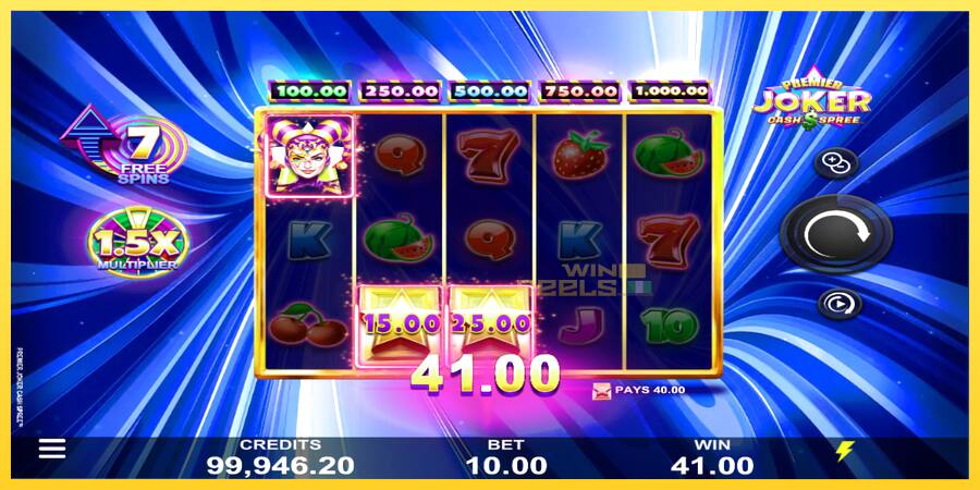 Afbeelding 2 speelautomaat Premier Joker Cash Spree