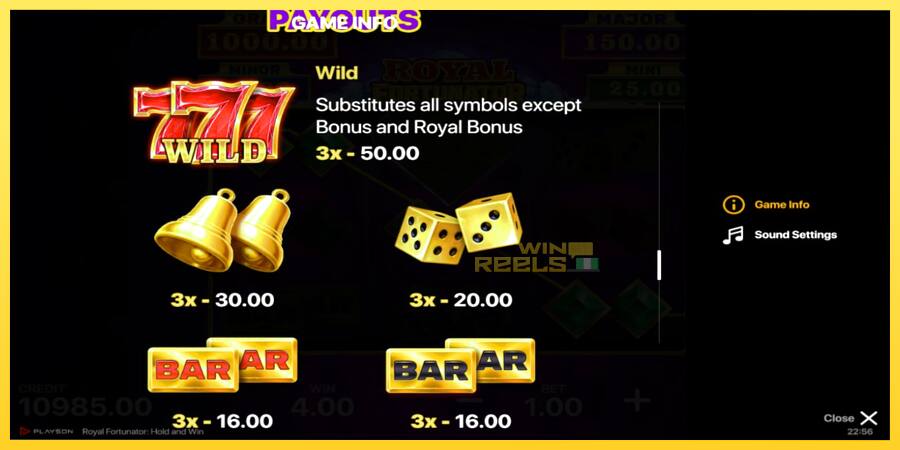 Afbeelding 5 speelautomaat Royal Fortunator: Hold and Win