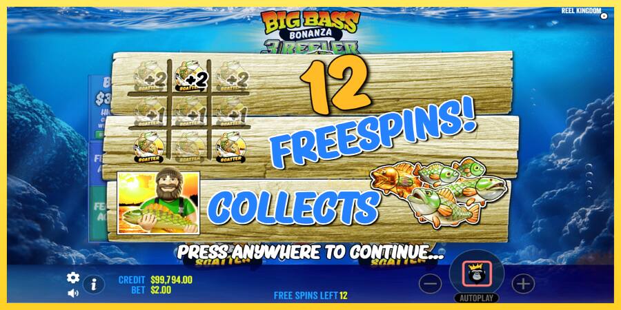 Afbeelding 4 speelautomaat Big Bass Bonanza 3 Reeler