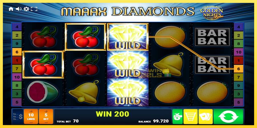 Afbeelding 3 speelautomaat Maaax Diamonds Golden Nights