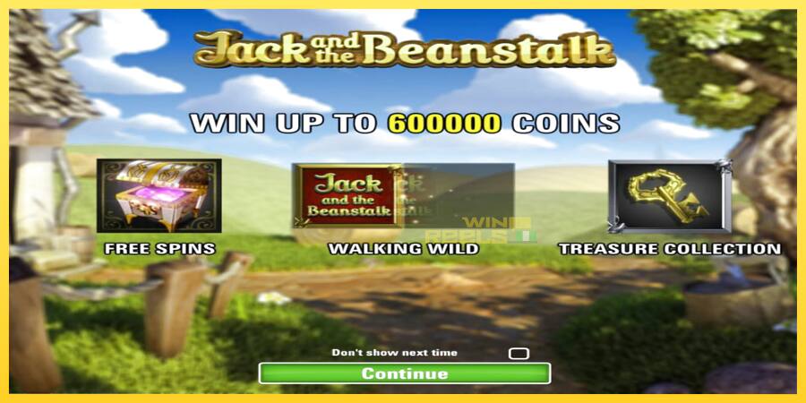 Afbeelding 1 speelautomaat Jack’s Beanstalk