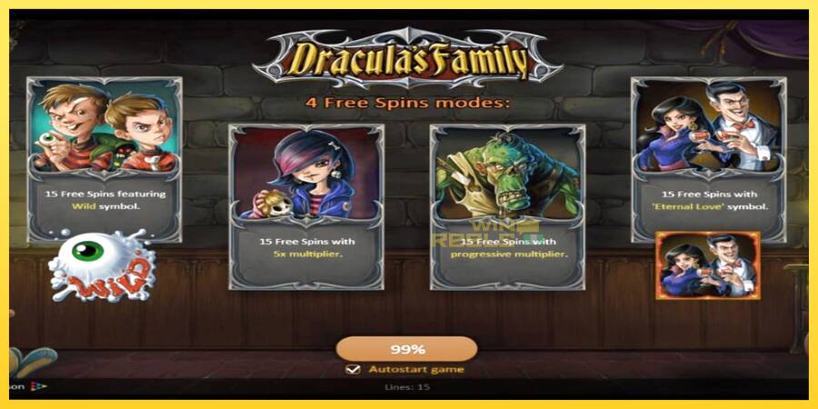 Afbeelding 1 speelautomaat Dracula’s Family