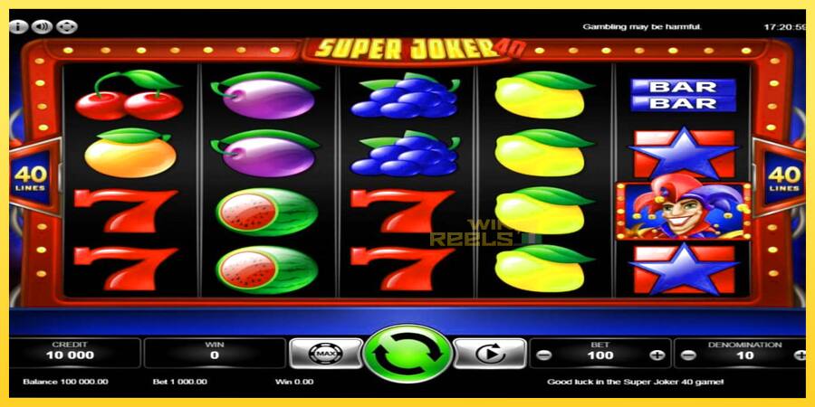 Afbeelding 1 speelautomaat Super Joker 40