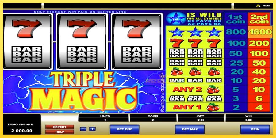 Afbeelding 1 speelautomaat Triple Magic